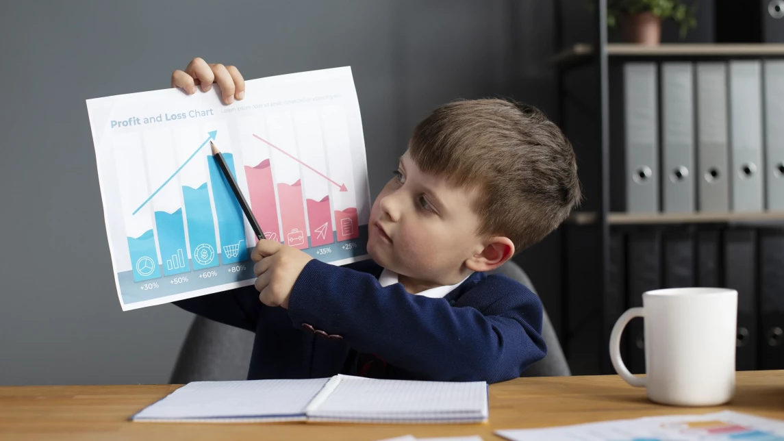 Illustration for the article: Should Children Be Taught Financial Literacy and Trading?