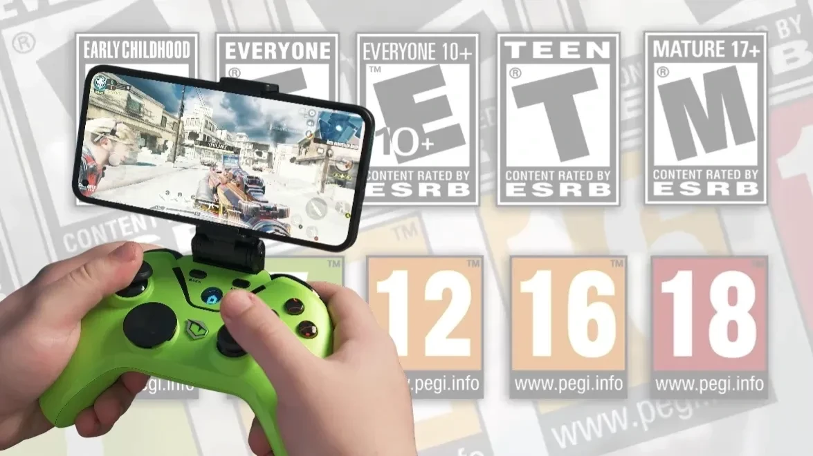 Ilustración para el artículo: PEGI y ESRB: guía de clasificación por edades en videojuegos móviles