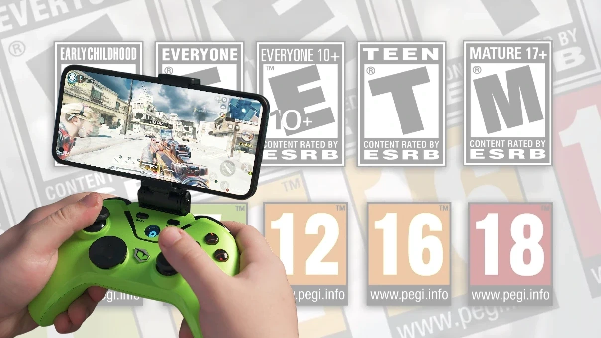 Ilustração do artigo: PEGI e ESRB: Guia Completo de Classificação Etária de Jogos Móveis