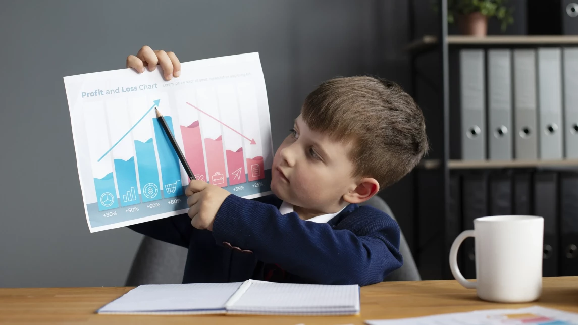 Ilustração do artigo: Vale a pena ensinar educação financeira e trading às crianças?